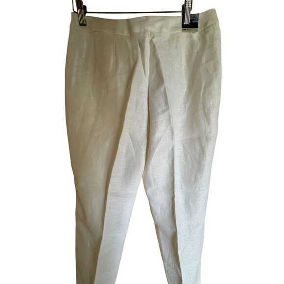 Jones New York Womens Slim Fit Linen Pants Size 6 - Picture 5 of 6